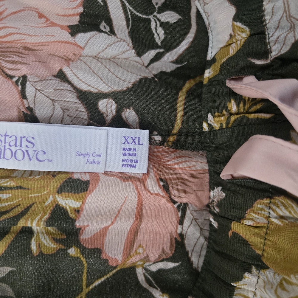 Stars Above Floral Print Dress XXL